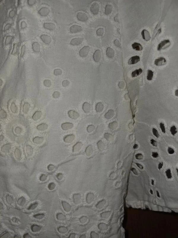 Blusa bordada em algodão da marca Zara tamanho 36 – photo 5